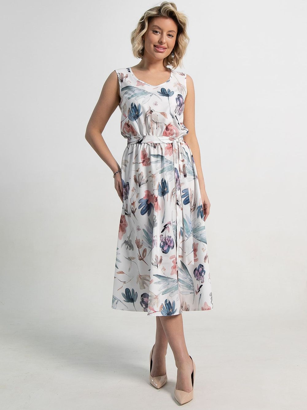 Платье Поцелуй солнца (белое) П15355-19М LT Collection