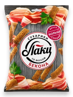 Сухарики Ассорти 5 Вкусов "Лаки" 75 г * 2 шт