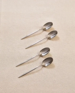 ZARA ЧАЙНАЯ ЛОЖКА С ТОНКОЙ РУЧКОЙ (НАБОР ИЗ 4ШТ.)