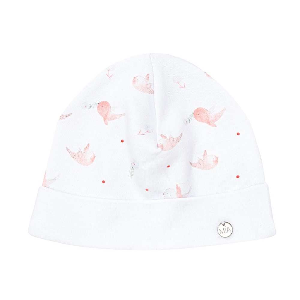 Шапочка из хлопка "Птички"