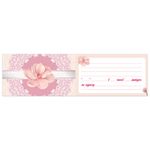 Приглашение 70х120 мм (в развороте 70х240 мм) "Цветы", выборочный лак, ЗОЛОТАЯ СКАЗКА, 128916