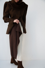 Юбка из шерсти с воланом GLORY