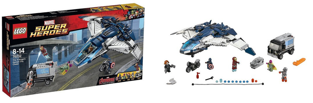 LEGO Super Heroes: Погоня на квинджете Мстителей 76032 — The Avengers Quinjet City Chase  — Лего Супергерои Мстители