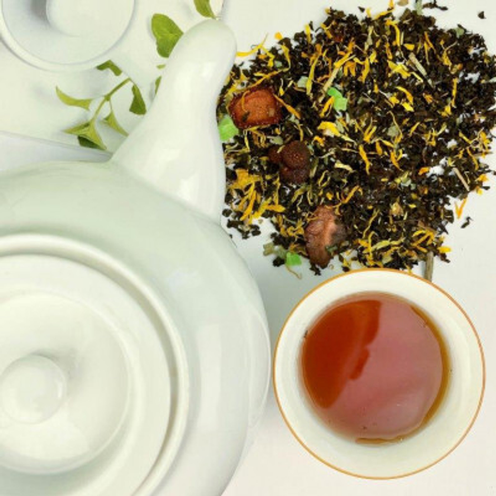 Черный чай BERRY-TEA |  "Садовая ягодка" | 18гр под стакан | Эконом