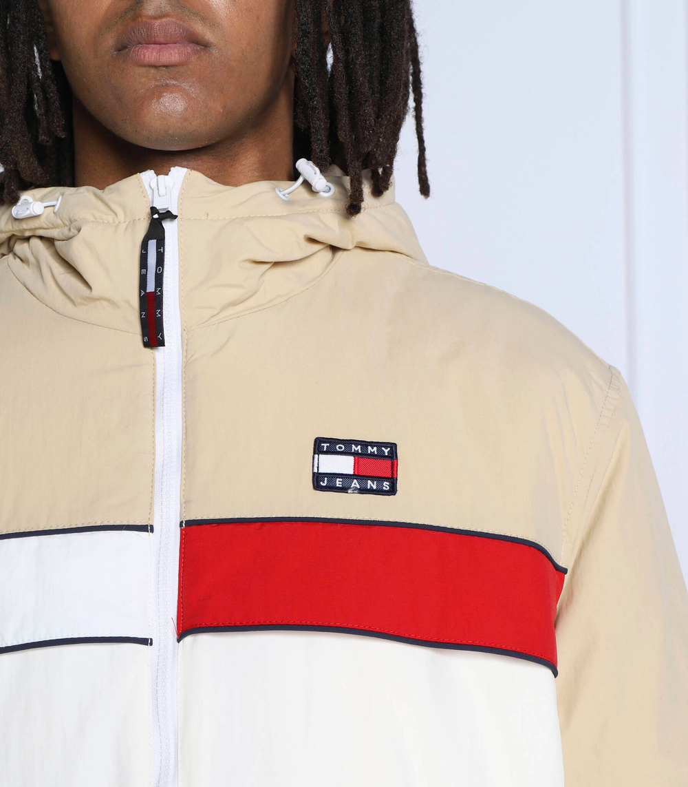 куртка color block chicago Tommy Jeans - экрю(DM0DM14450)