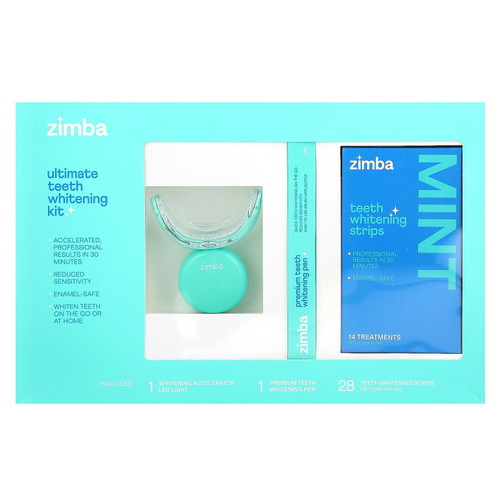 Zimba, Ultimate Teeth Whitening, набор для отбеливания зубов, 1 набор