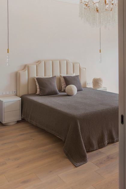Покрывало 200x220 Luxberry Boucle коричневое