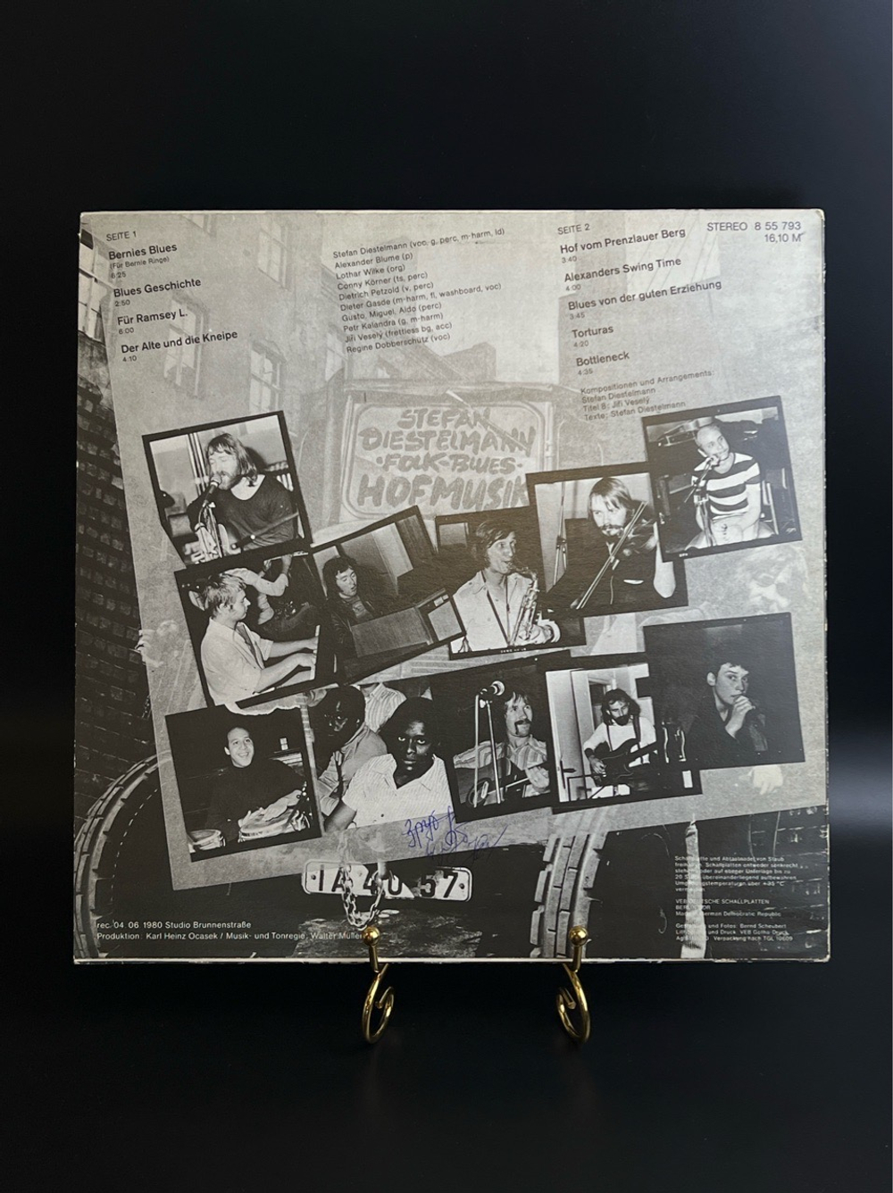 LP Stefan Diestelmann Folk Blues Band – Hofmusik. Виниловая пластинка 12 дюймов. ГДР.