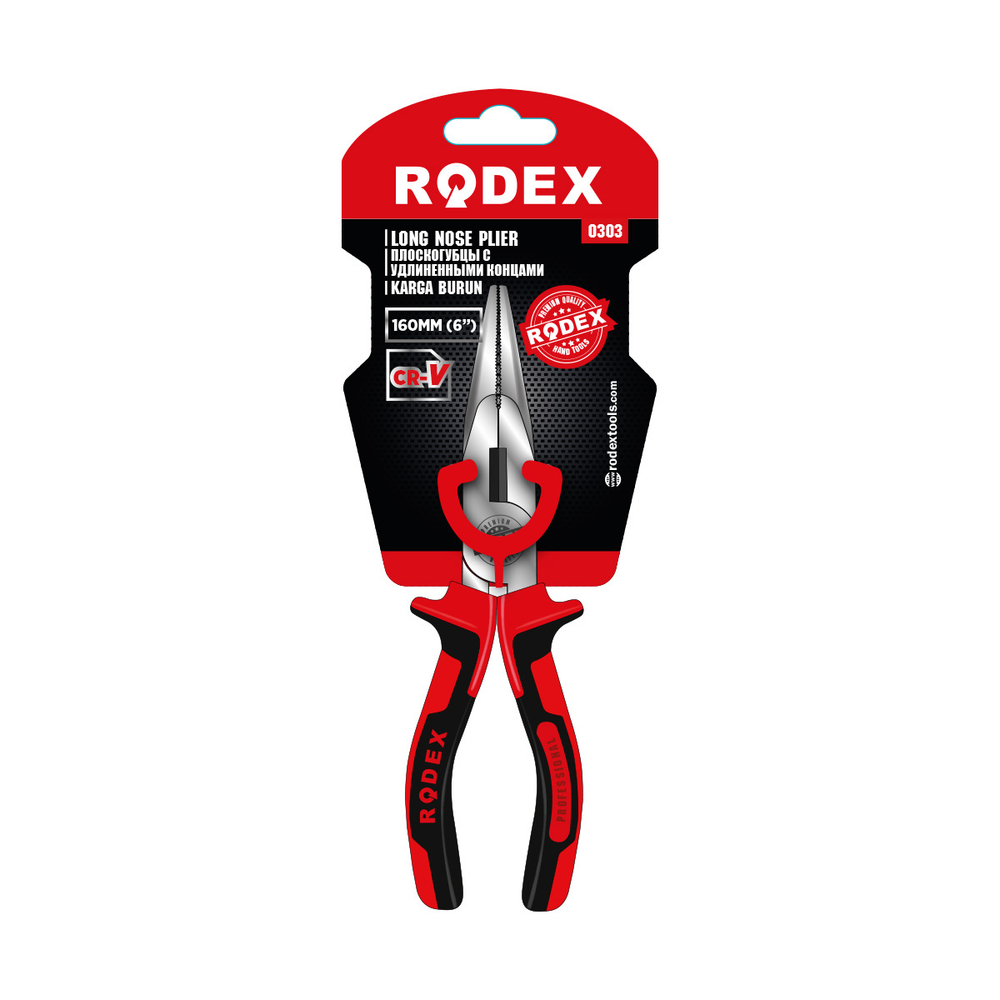ПЛОСКОГУБЦЫ RODEX С УДЛИНЕННЫМИ КОНЦАМИ OSK6 RHT0303200006