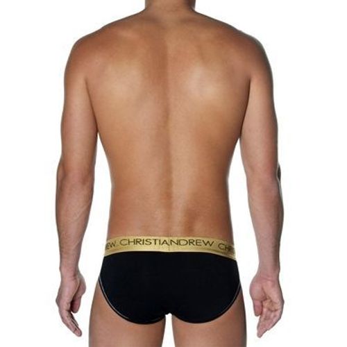 Мужские трусы брифы черные Andrew Christian Infinity Brief Black  AC27