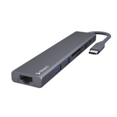 Переходник Deppa Type-C Hub 7в1 (73127) Type-C to USB3.0x2/ HDMI/ RJ45/ microSD)