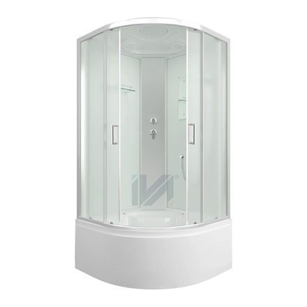 Душевая кабина IVA SC80CM 800*800*2150 высокий поддон, светлое стекло