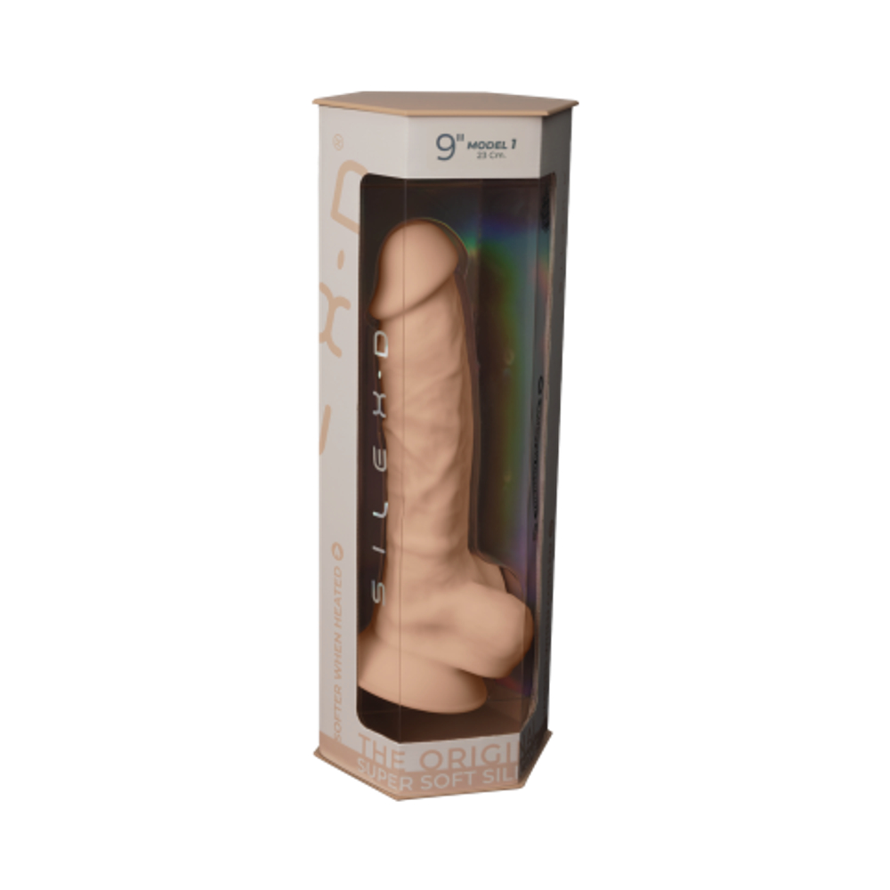 Фаллоимитатор SilexD Model 1 (23×4,7 см) с двойной плотностью бежевый