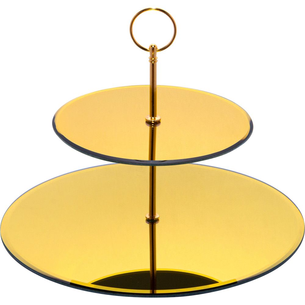 БЛЮДО СЕРВИРОВОЧНОЕ 2-Х ЯРУСНОЕ "GOLDEN MIRROR" 19/30 СМ