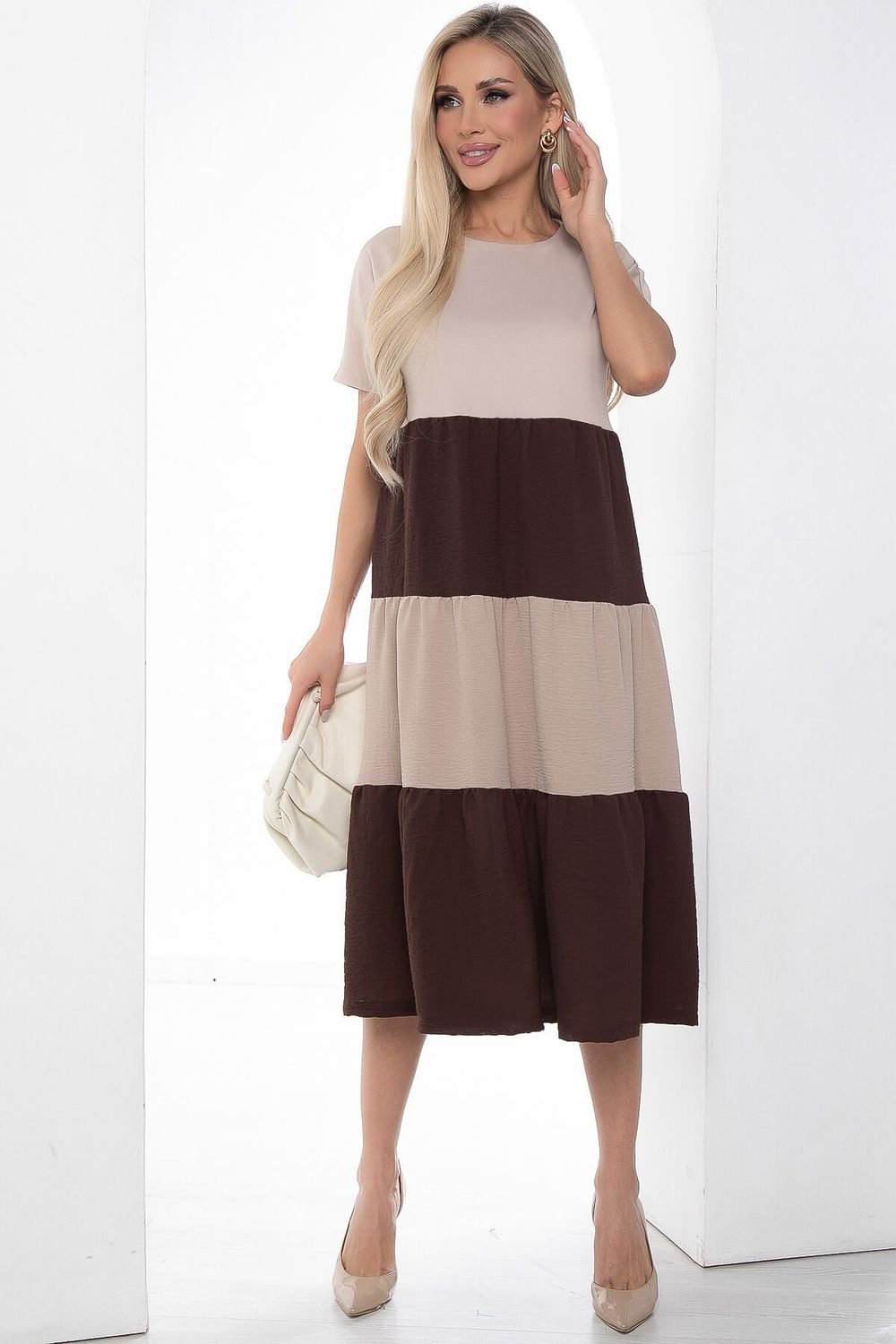 Платье Легкость выбора (беж) П10030 LT Collection (Акция)