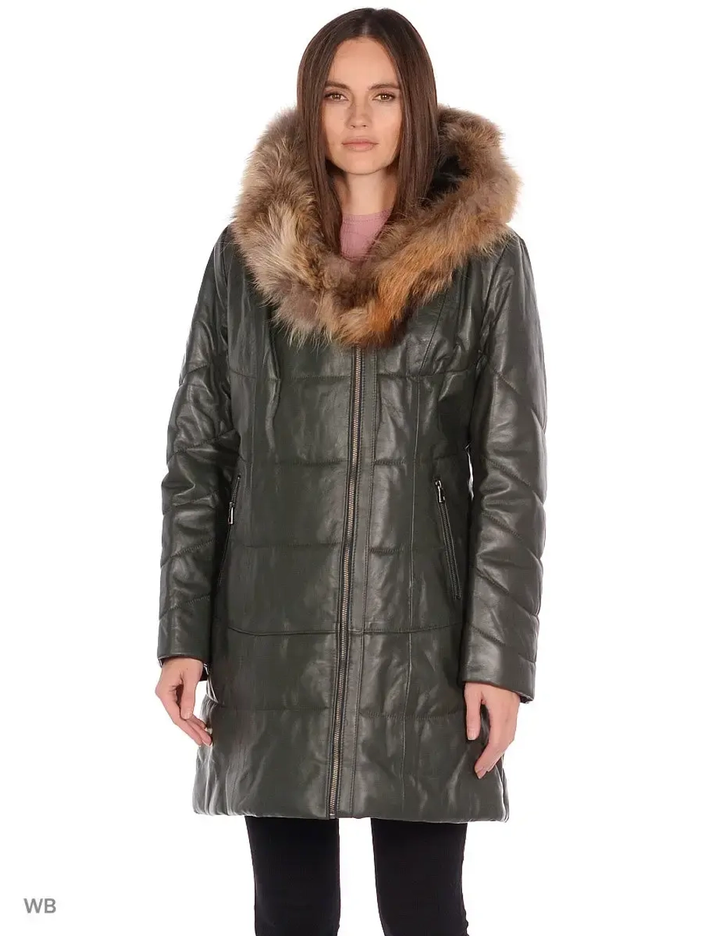 Кожаное пальто