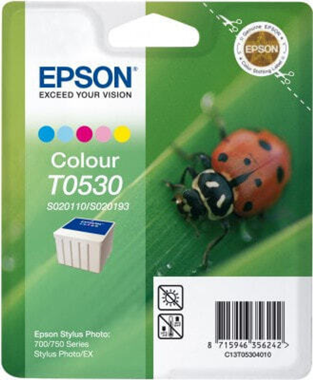 Epson Ladybird T053 Ink Cartridge 5 Colour струйный картридж 1 шт Подлинный Голубой, Светло-голубой, Светлая маджента, Пурпурный, Желтый C13T05304020