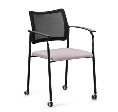 PINKO-MESH Кресло ч.кол, подлк ЧЕРНЫЙ/СЕРЫЙ/ЧЕРНЫЙ