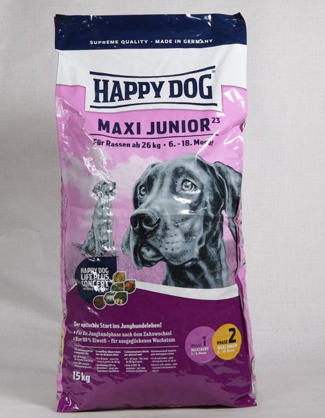 Happy Dog Maxi Junior 23 для Юниоров Крупных Пород