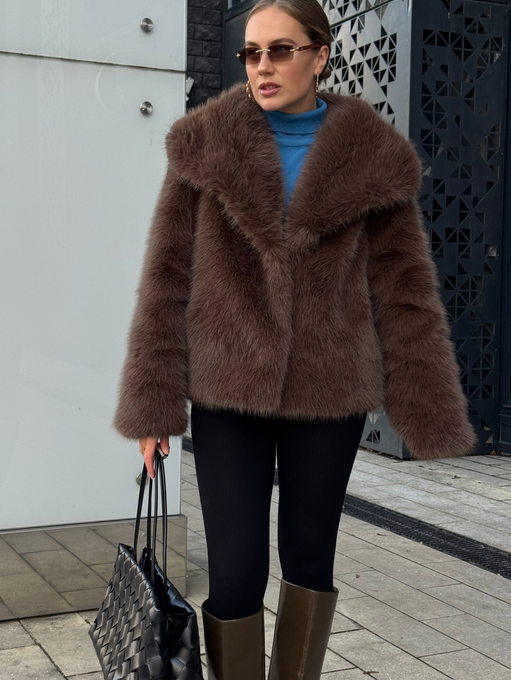 Шуба Slavic girl шоколадный