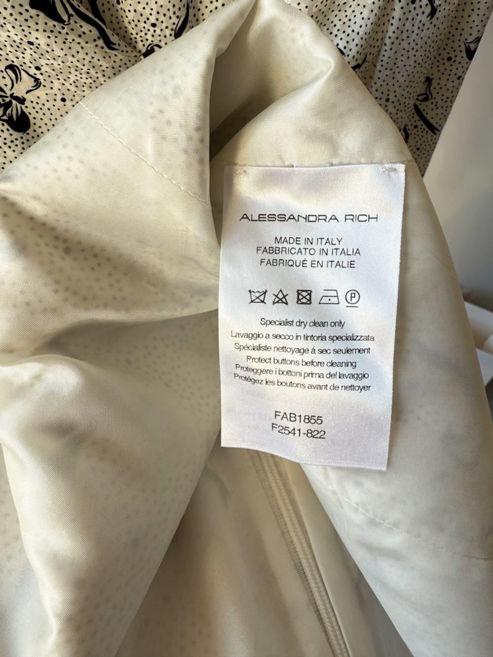 Шёлковое платье Alessandra Rich, М