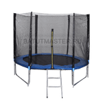 Батут с сеткой и лестницей, диаметр 12 футов