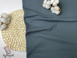 Кулирка с лайкрой ТЕМНО-СЕРАЯ