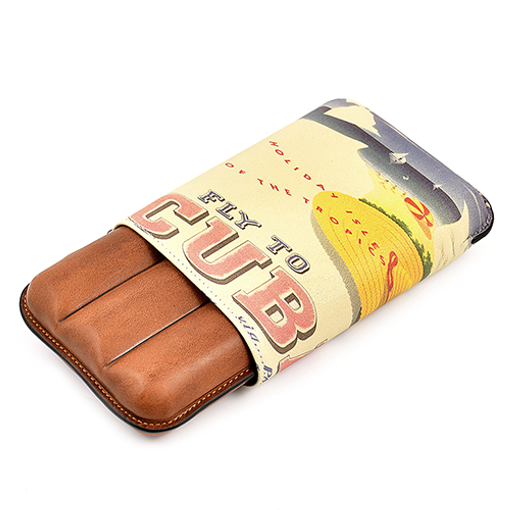 Футляр FLY TO CUBA WHISKEY на 3 сигары