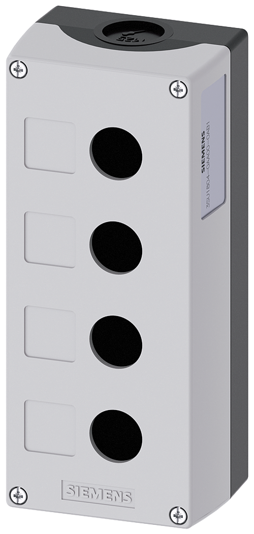 Пустой корпус для сборки, переключателями и индикаторами 22mm, SIEMENS 3SU1804-0AA00-0AB1