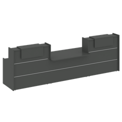 Onix Ресепшн O.R-K-18 Антрацит 3790*766*1187