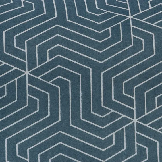 Постельное бельё 1,5сп Экономь и Я «Синяя геометрия» 143х215см, 145х214см, 50х70см-1 шт 60г/м2 микрофибра