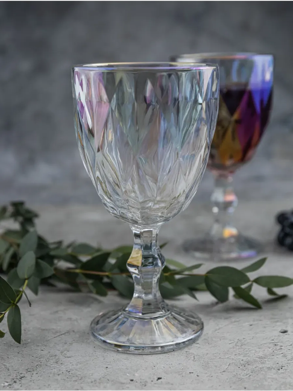 Набор фужеров для вина, 330 мл, 6 шт. перламутровый