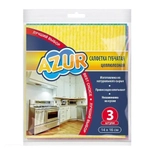 Салфетка губчатая AZUR 3шт. (15см)