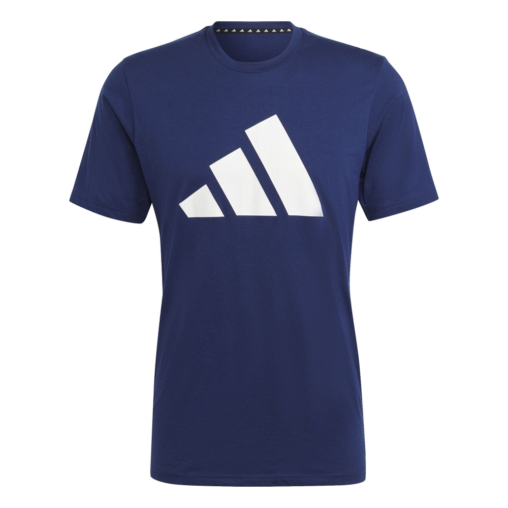Мужское теннисное поло adidas Training Essential Feel Ready Logo T-Shirt Men - Dark Blue, White