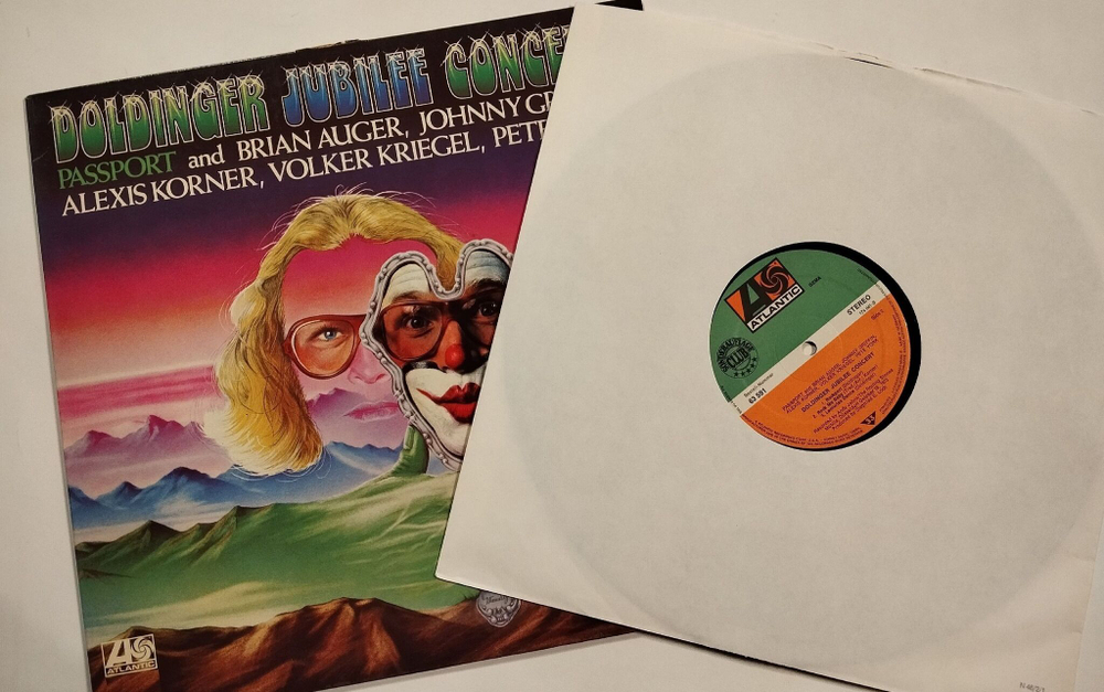 Винтажная виниловая пластинка LP Passport And Brian Auger, Johnny Griffin, Alexis Korner, Volker Kriegel, Pete York Doldinger Jubilee Concert (Germany 1974) (Club Edition)