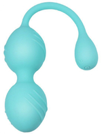 Бирюзовые виброшарики Cassie со шнурочком (Цвет: бирюзовый)