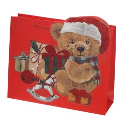 GAEM Пакет подарочный M (бумага 210г/м2, блок 12шт), L32 W12 H26 см, 4в.