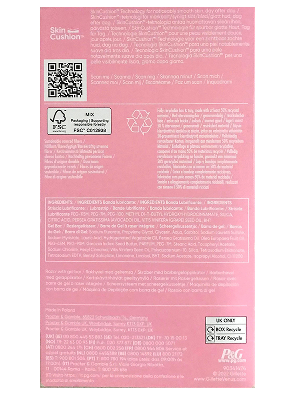 Женская бритва Venus Comfortglide Spa Breeze с ароматом белого чая, 1 станок и 1 бритвенная головка, из Финляндии