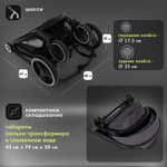 Детская коляска Nuovita Luno 2 в 1 Grigio/Серый