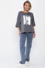 Блуза Фауст (серая) Б14203-20М LT Collection