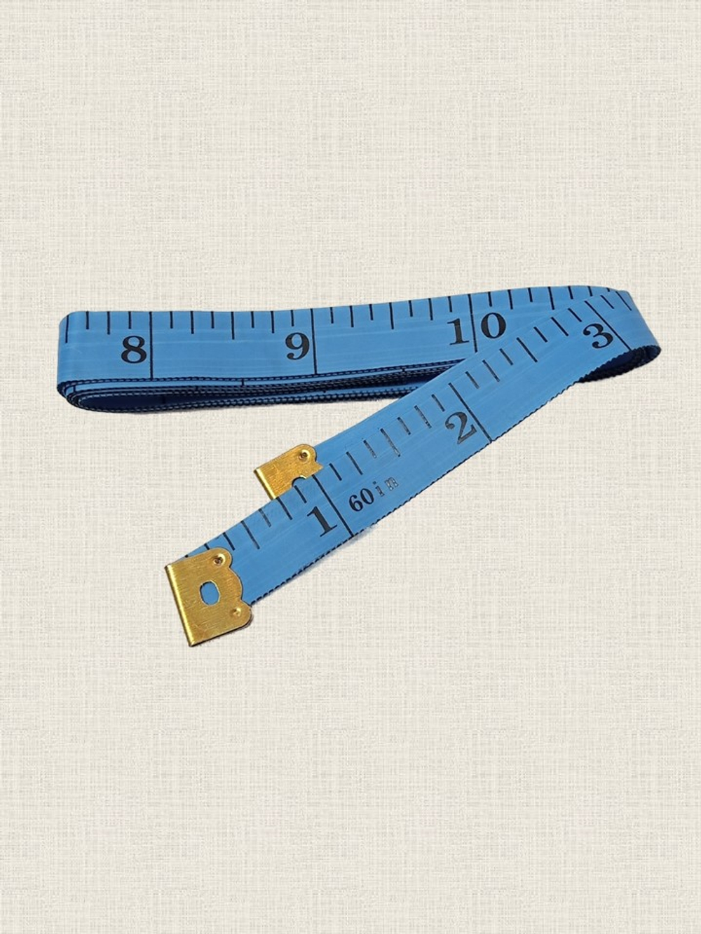 Сантиметровая лента портновская, 1.2×150 см (см/дюймы) цвет синий