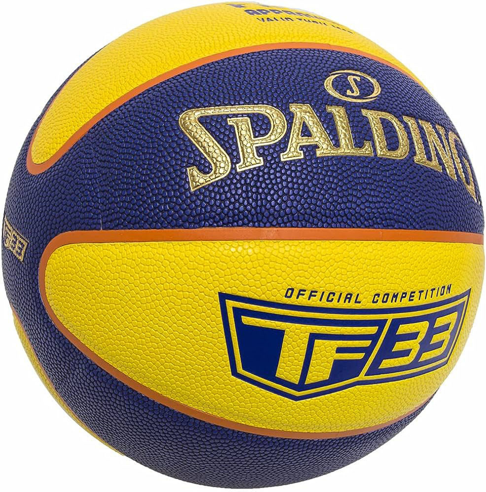 Мяч баскетбольный Spalding TF-33 Gold 3*3 Indoor/Outdoor, 76862z, размер 6, FIBA Approved