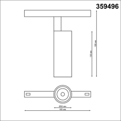 359496 SHINO NT24 136 черный Трековый низковольт. св-к диммир. со сменой цв.температуры, пульт ДУ/Tuya Smart Life IP20 LED 12W 48V 3000-6500K FLUM