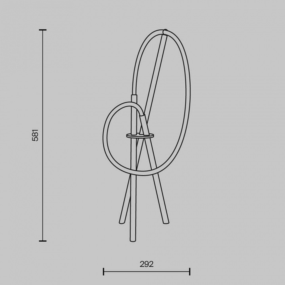 Настольная лампа декоративная Maytoni Crochet MOD369TL-L15BS3K