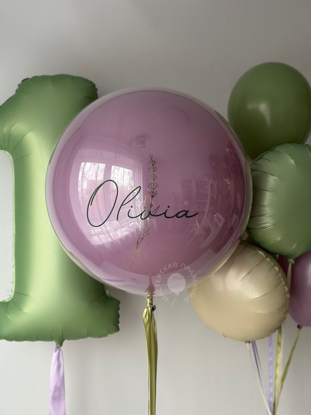 Воздушные шары для девочки на годик №8649