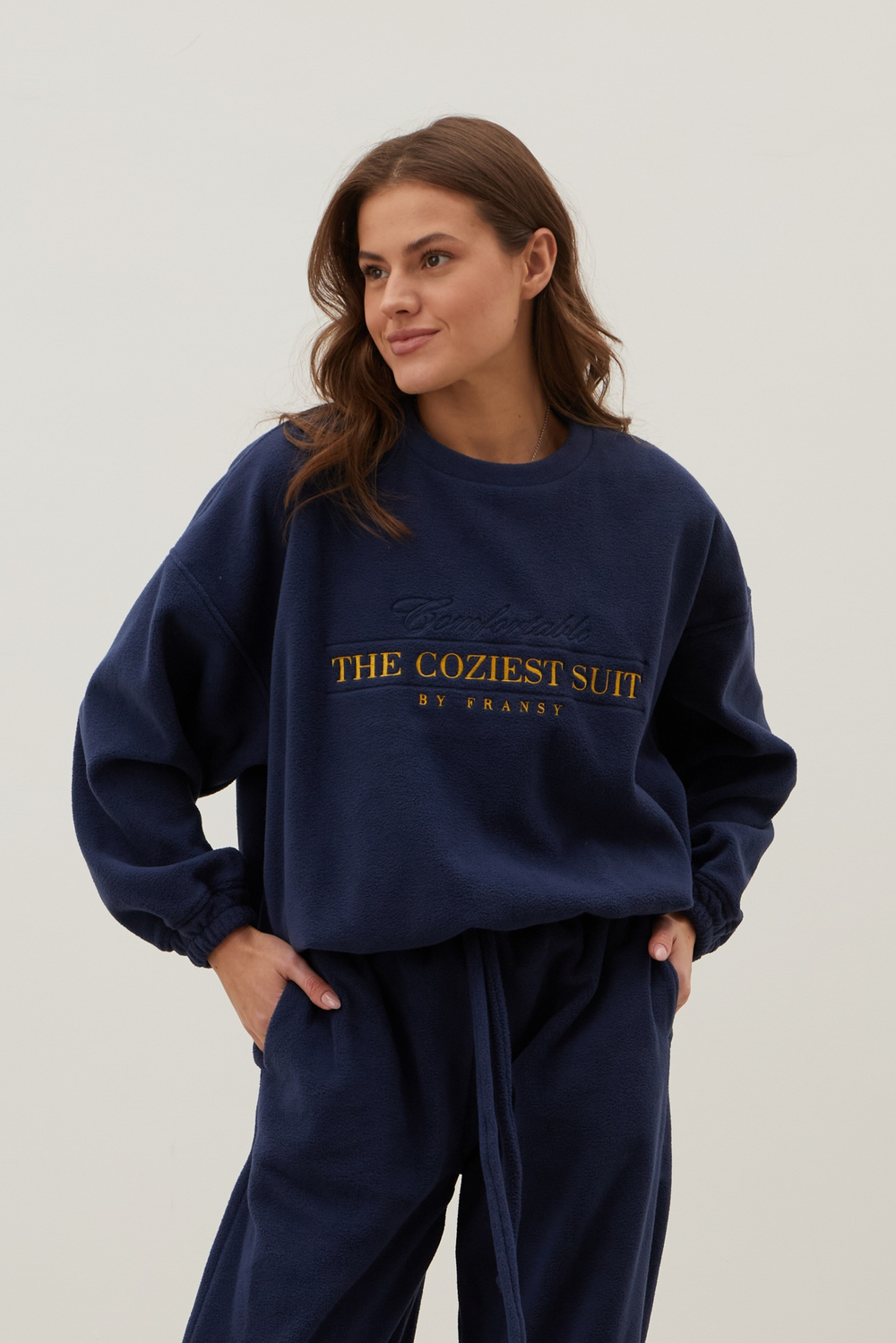 Свитшот THE COZIEST SUIT, синий