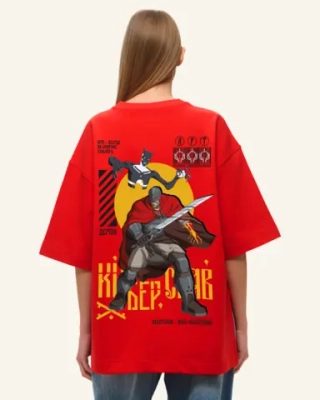 Футболка КИБЕРСЛАВ, цвет Красный