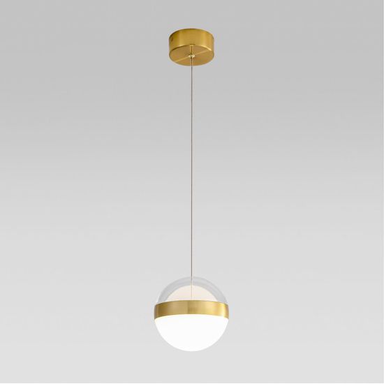 5036/12L L-VISION ODL24 355 ант.бронза/прозрачн/молочный/металл/акрил Подвес LED 12W 4000K 600лм RONI