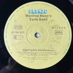 Винтажная виниловая пластинка LP Manfred Mann Earth Band Nightingales and Bombers (Germany 1977)