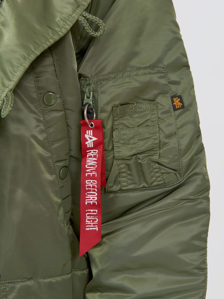 Парка Alpha Industries N-3B Regular Fit Sage Green (зеленая)